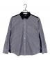 sacai luck（サカイラック）の古着「バックレースコンビシャツ」｜ネイビースカイブルー