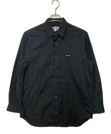 PLAY COMME des GARCONS（プレイコムデギャルソン）の古着「ハートロゴワッペンシャツ」｜ブラック