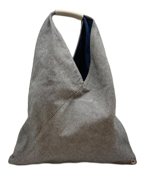 MM6 Maison Margiela（エムエムシックスメゾンマルジェラ）MM6 Maison Margiela (エムエムシックスメゾンマルジェラ) ジャパニーズデニムバッグ グレー×ブルーの古着・服飾アイテム