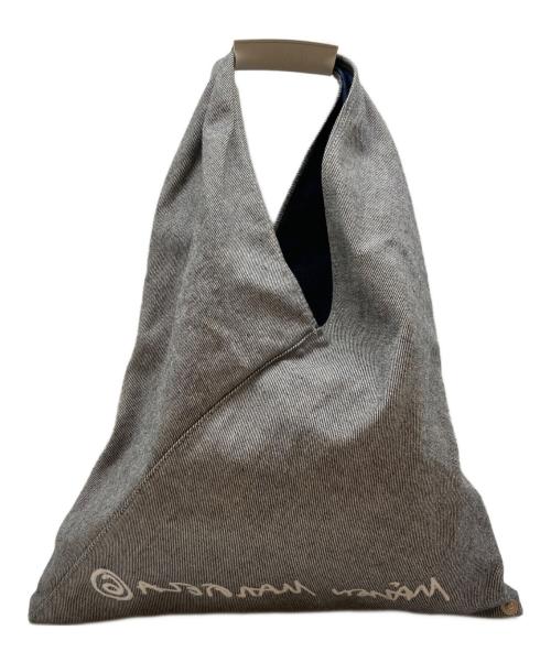 MM6 Maison Margiela（エムエムシックスメゾンマルジェラ）MM6 Maison Margiela (エムエムシックスメゾンマルジェラ) ジャパニーズデニムバッグ グレー×ブルーの古着・服飾アイテム