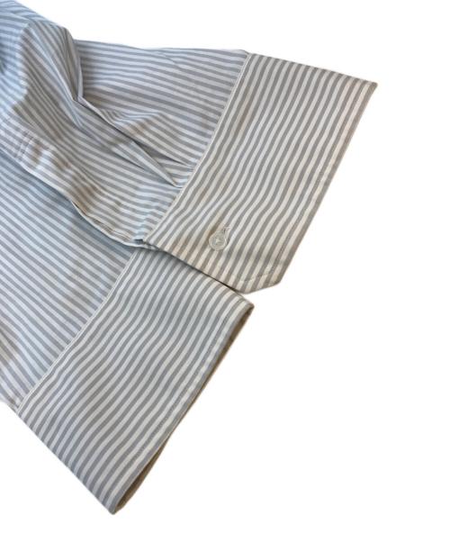 KOLOR（カラー）KOLOR (カラー) ストライプシャツワンピース ホワイト×グレー サイズ:SIZE 1の古着・服飾アイテム