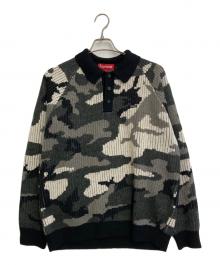 SUPREME（シュプリーム）の古着「25AW Small Box Polo Sweater」｜グレー×ブラック