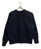CAMBERキャンバー）の古着「CROSS KNIT CREW NECK」｜ブラック