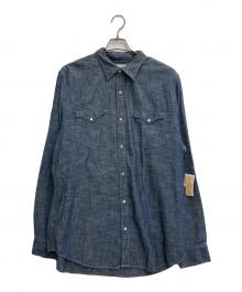 Denim & Supply Ralph Lauren（デニム＆サプライ ラルフローレン）の古着「リンスウォッシュ ウエスタンダンガリーシャツ」｜インディゴ