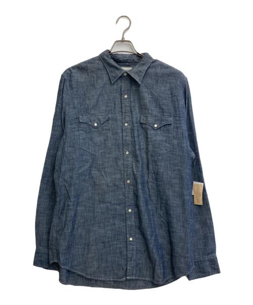 Denim & Supply Ralph Lauren（デニム＆サプライ ラルフローレン）DENIM & SUPPLY RALPH LAUREN (デニム＆サプライ ラルフローレン) リンスウォッシュ ウエスタンダンガリーシャツ インディゴ サイズ:SIZE XL 未使用品の古着・服飾アイテム
