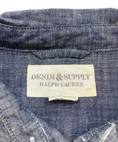 Denim & Supply Ralph Lauren（デニム＆サプライ ラルフローレン）DENIM & SUPPLY RALPH LAUREN (デニム＆サプライ ラルフローレン) リンスウォッシュ ウエスタンダンガリーシャツ インディゴ サイズ:SIZE XL 未使用品の古着・服飾アイテム