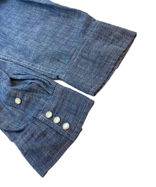 Denim & Supply Ralph Lauren（デニム＆サプライ ラルフローレン）DENIM & SUPPLY RALPH LAUREN (デニム＆サプライ ラルフローレン) リンスウォッシュ ウエスタンダンガリーシャツ インディゴ サイズ:SIZE XL 未使用品の古着・服飾アイテム