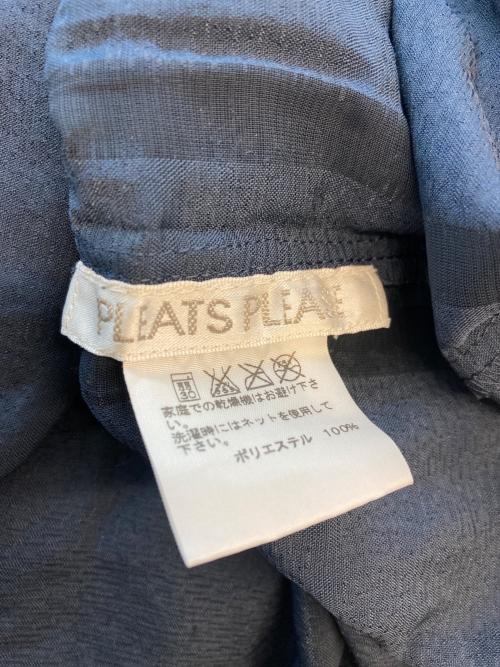 PLEATS PLEASE（プリーツプリーズ）PLEATS PLEASE (プリーツプリーズ) シャギープリーツノースリーブワンピース ネイビー サイズ:SIZE 3の古着・服飾アイテム