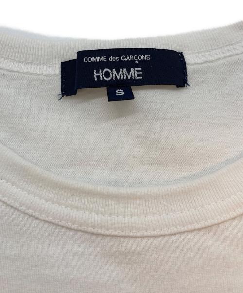 COMME des GARCONS HOMME（コムデギャルソン オム）COMME des GARCONS HOMME (コムデギャルソン オム) Cotton Jersey Garment Print T-Shirts ホワイト サイズ:SIZE Sの古着・服飾アイテム