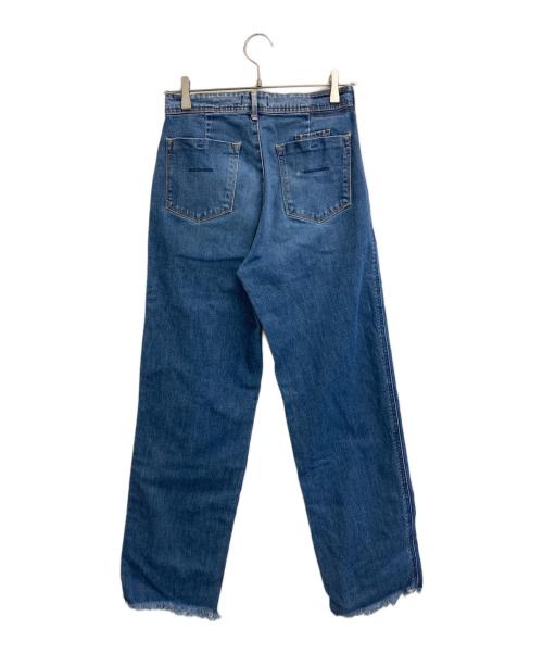 YANUK（ヤヌーク）YANUK (ヤヌーク) ローライズストレート ECO DENIM ブルー サイズ:SIZE Sの古着・服飾アイテム