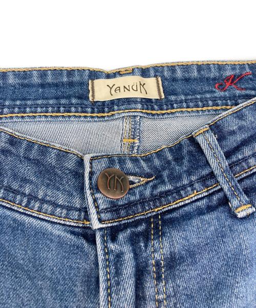 YANUK（ヤヌーク）YANUK (ヤヌーク) ローライズストレート ECO DENIM ブルー サイズ:SIZE Sの古着・服飾アイテム