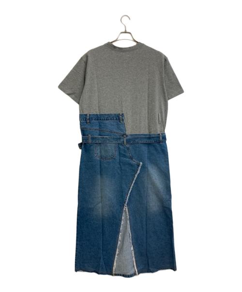 ELCHELE（エルチェレ）ELCHELE (エルチェレ) FRENCHTERRY DENIM OP グレー×インディゴ サイズ:SIZE S (36) 未使用品の古着・服飾アイテム