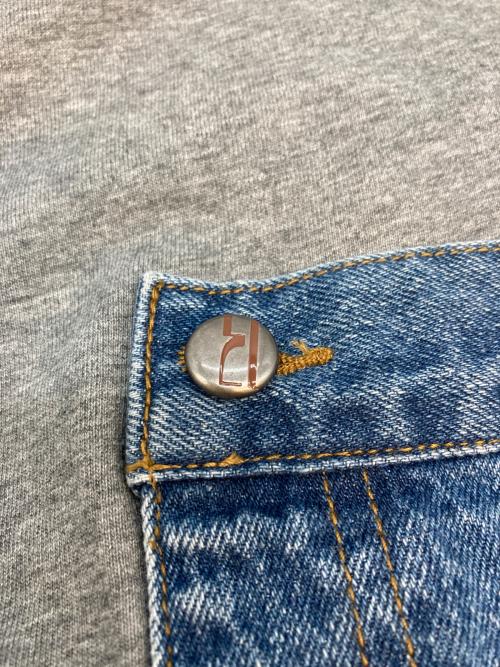 ELCHELE（エルチェレ）ELCHELE (エルチェレ) FRENCHTERRY DENIM OP グレー×インディゴ サイズ:SIZE S (36) 未使用品の古着・服飾アイテム