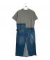 ELCHELE (エルチェレ) FRENCHTERRY DENIM OP グレー×インディゴ サイズ:SIZE S (36) 未使用品：7000円