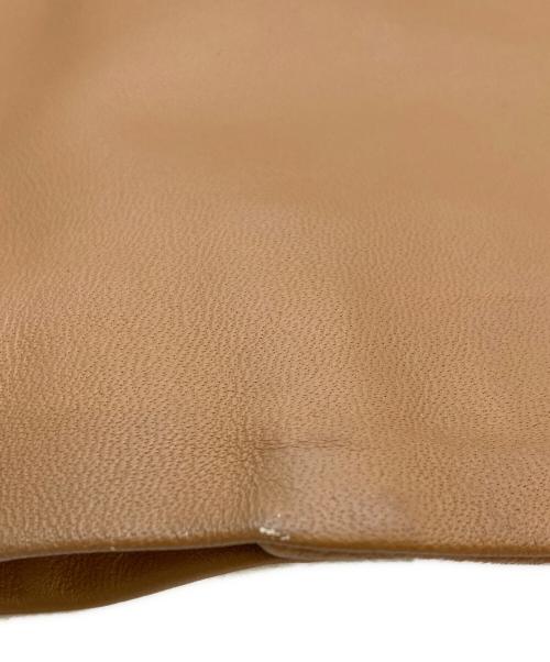 BURBERRY BLUE LABEL（バーバリー ブルー レーベル）BURBERRY BLUE LABEL (バーバリー ブルー レーベル) チキャンラムファーシープレザーコート ブラウン サイズ:SIZE 38の古着・服飾アイテム