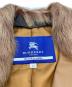中古・古着 BURBERRY BLUE LABEL (バーバリー ブルー レーベル) チキャンラムファーシープレザーコート ブラウン サイズ:SIZE 38：9000円