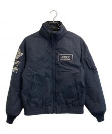 AVIREX（アヴィレックス）の古着「NYLON STAND BLOUSON」｜ネイビー
