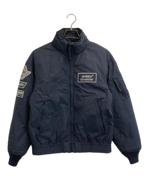 AVIREX（アヴィレックス）AVIREX (アヴィレックス) NYLON STAND BLOUSON ネイビー サイズ:SIZE Mの古着・服飾アイテム