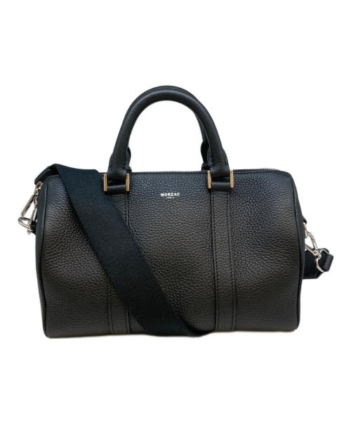 MOREAU PARIS（モロー・パリ）MOREAU PARIS (モロー・パリ) グレインレザー2WAYバッグ ブラックの古着・服飾アイテム