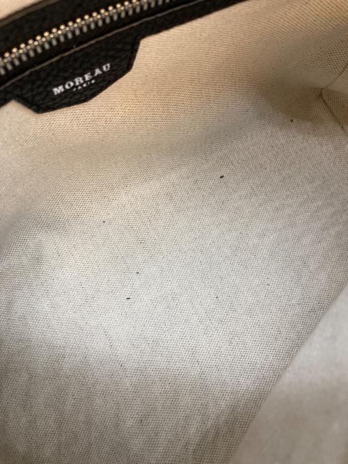 MOREAU PARIS（モロー・パリ）MOREAU PARIS (モロー・パリ) グレインレザー2WAYバッグ ブラックの古着・服飾アイテム