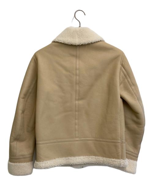 EMMETI（エンメティ）EMMETI (エンメティ) ORWELL ムートンB-3フライトジャケット ベージュ サイズ:SIZE 42の古着・服飾アイテム
