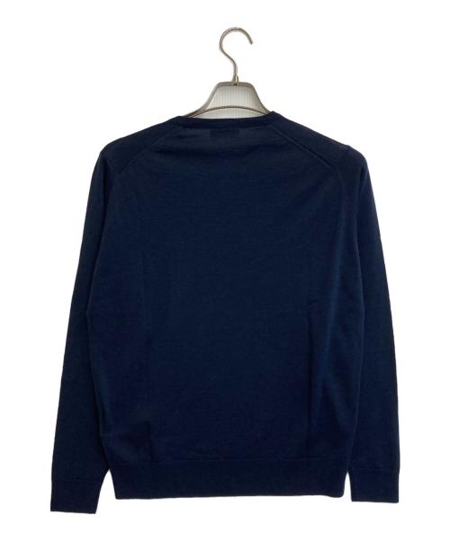 JOHN SMEDLEY（ジョンスメドレー）JOHN SMEDLEY (ジョンスメドレー) メリノウールクルーネックニット ネイビー サイズ:SIZE Sの古着・服飾アイテム