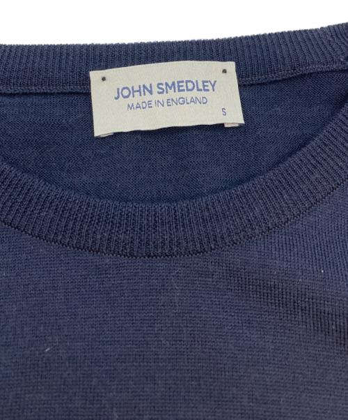 JOHN SMEDLEY（ジョンスメドレー）JOHN SMEDLEY (ジョンスメドレー) メリノウールクルーネックニット ネイビー サイズ:SIZE Sの古着・服飾アイテム