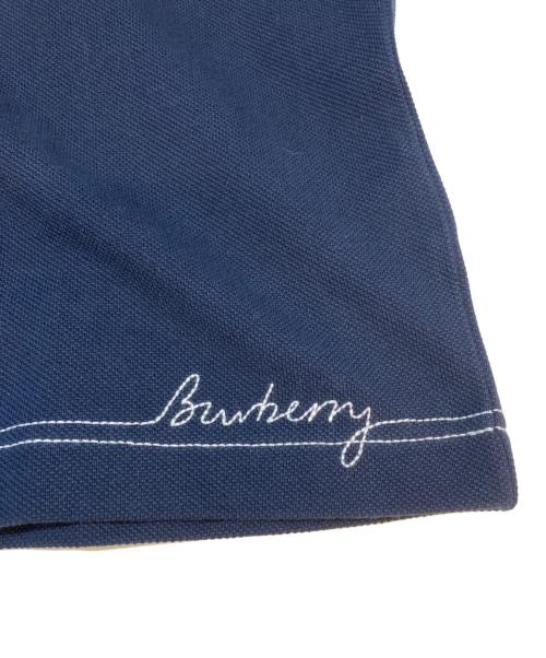 BURBERRY（バーバリー）BURBERRY (バーバリー) コットンポロシャツ ネイビー サイズ:SIZE Sの古着・服飾アイテム
