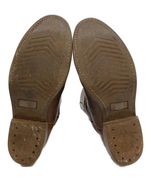 DOUBLE-H（ダブルエイチ）double-H (ダブルエイチ) ウェスタンブーツ ブラウン サイズ:SIZE 9 1/2の古着・服飾アイテム