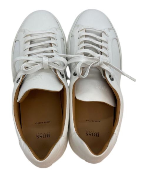 BOSS HUGO BOSS（ボス ヒューゴボス）BOSS HUGO BOSS (ボス ヒューゴボス) ローカットスニーカー ホワイト サイズ:SIZE 40の古着・服飾アイテム