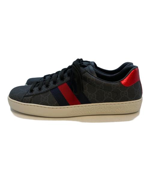 GUCCI（グッチ）GUCCI (グッチ) エース GGスプリーム シェリーラインスニーカー グレー サイズ:SIZE 7 1/2 未使用品の古着・服飾アイテム
