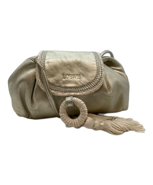LOEWE（ロエベ）LOEWE (ロエベ) フリンジショルダーバッグ シルバーの古着・服飾アイテム