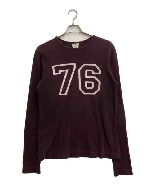 DRIES VAN NOTEN（ドリスヴァンノッテン）DRIES VAN NOTEN (ドリスヴァンノッテン) ７分丈サーマルカットソー ボルドー サイズ:SIZE Lの古着・服飾アイテム