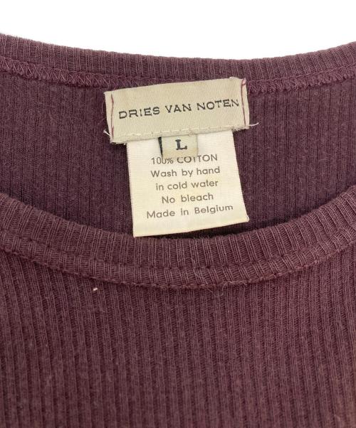 DRIES VAN NOTEN（ドリスヴァンノッテン）DRIES VAN NOTEN (ドリスヴァンノッテン) ７分丈サーマルカットソー ボルドー サイズ:SIZE Lの古着・服飾アイテム