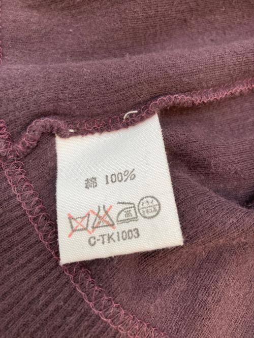 DRIES VAN NOTEN（ドリスヴァンノッテン）DRIES VAN NOTEN (ドリスヴァンノッテン) ７分丈サーマルカットソー ボルドー サイズ:SIZE Lの古着・服飾アイテム