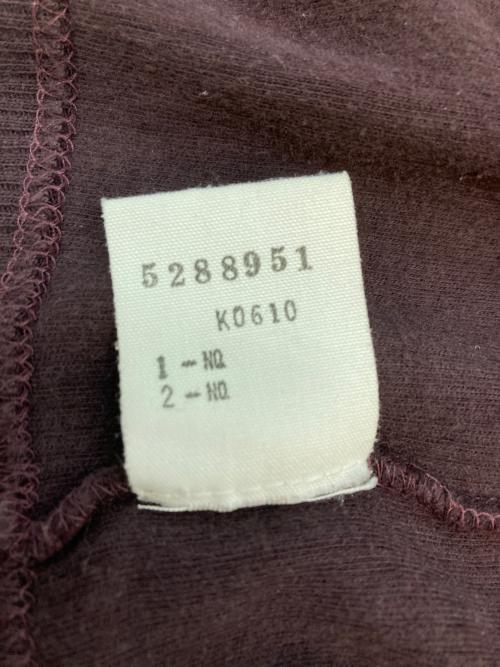 DRIES VAN NOTEN（ドリスヴァンノッテン）DRIES VAN NOTEN (ドリスヴァンノッテン) ７分丈サーマルカットソー ボルドー サイズ:SIZE Lの古着・服飾アイテム