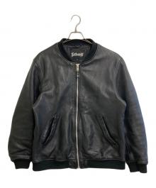 Schott（ショット）の古着「LEATHER BOWERY JACKET」｜ブラック