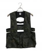 AiEエーアイイー）の古着「game vest nylon twill uneven dye」｜カーキ