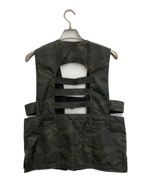 AiE（エーアイイー）AiE (エーアイイー) game vest nylon twill uneven dye カーキ サイズ:SIZE Mの古着・服飾アイテム