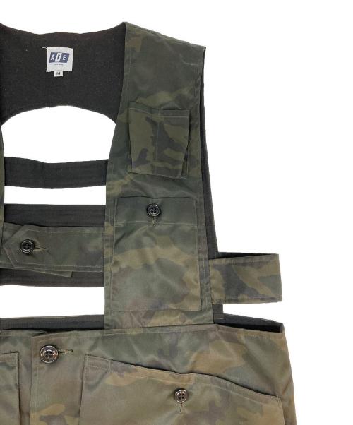 AiE（エーアイイー）AiE (エーアイイー) game vest nylon twill uneven dye カーキ サイズ:SIZE Mの古着・服飾アイテム