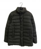 COLE HAANコールハーン）の古着「キルテッド フランネル ダウン トッパー」｜ブラック