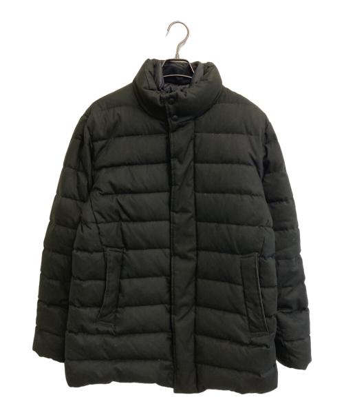COLE HAAN（コールハーン）COLE HAAN (コールハーン) キルテッド フランネル ダウン トッパー ブラック サイズ:SIZE Mの古着・服飾アイテム