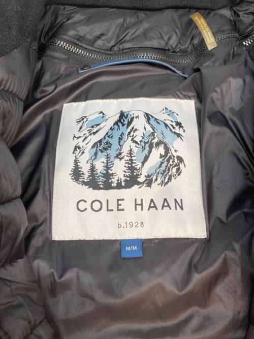 COLE HAAN（コールハーン）COLE HAAN (コールハーン) キルテッド フランネル ダウン トッパー ブラック サイズ:SIZE Mの古着・服飾アイテム