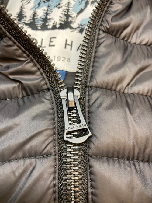 COLE HAAN（コールハーン）COLE HAAN (コールハーン) キルテッド フランネル ダウン トッパー ブラック サイズ:SIZE Mの古着・服飾アイテム