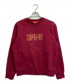 SUPREMEシュプリーム）の古着「18AW World Famous Crewneck Sweatshirt」｜ワインレッド