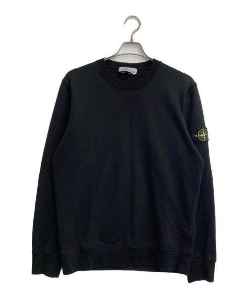 STONE ISLAND（ストーンアイランド）STONE ISLAND (ストーンアイランド) ORGANIC COTTON スウェット ブラック サイズ:SIZE Lの古着・服飾アイテム