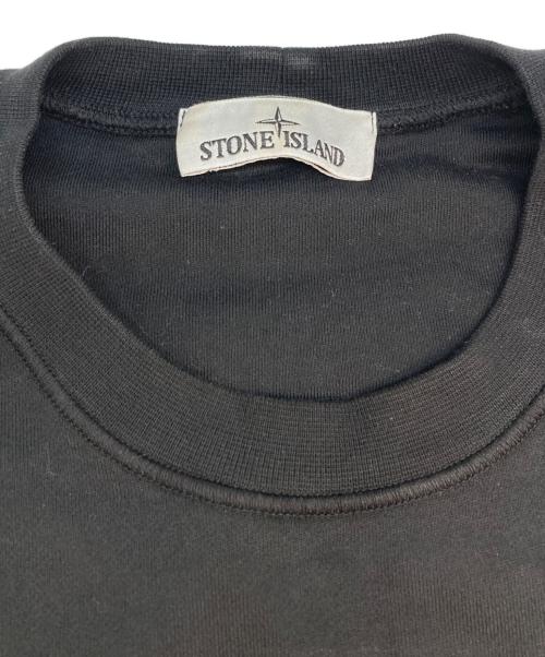 STONE ISLAND（ストーンアイランド）STONE ISLAND (ストーンアイランド) ORGANIC COTTON スウェット ブラック サイズ:SIZE Lの古着・服飾アイテム