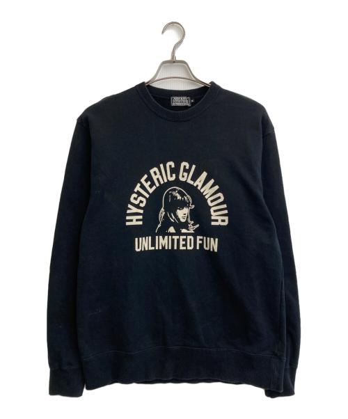 Hysteric Glamour（ヒステリックグラマー）Hysteric Glamour (ヒステリックグラマー) UNLIMITED FUN スウェット ブラック サイズ:SIZE Mの古着・服飾アイテム