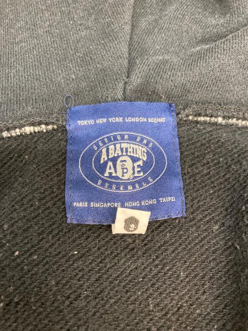 A BATHING APE（アベイシングエイプ）A BATHING APE (アベイシングエイプ) ジップパーカー ブラック サイズ:SIZE XLの古着・服飾アイテム
