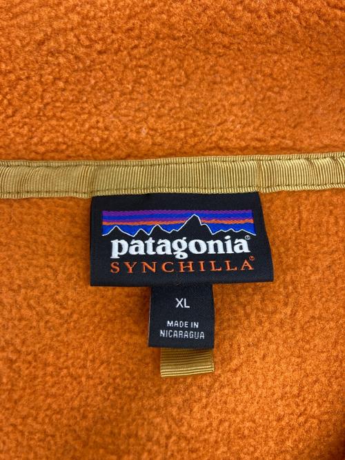 Patagonia（パタゴニア）Patagonia (パタゴニア) ライトウェイト・シンチラ・スナップT・プルオーバー オレンジ サイズ:SIZE XLの古着・服飾アイテム